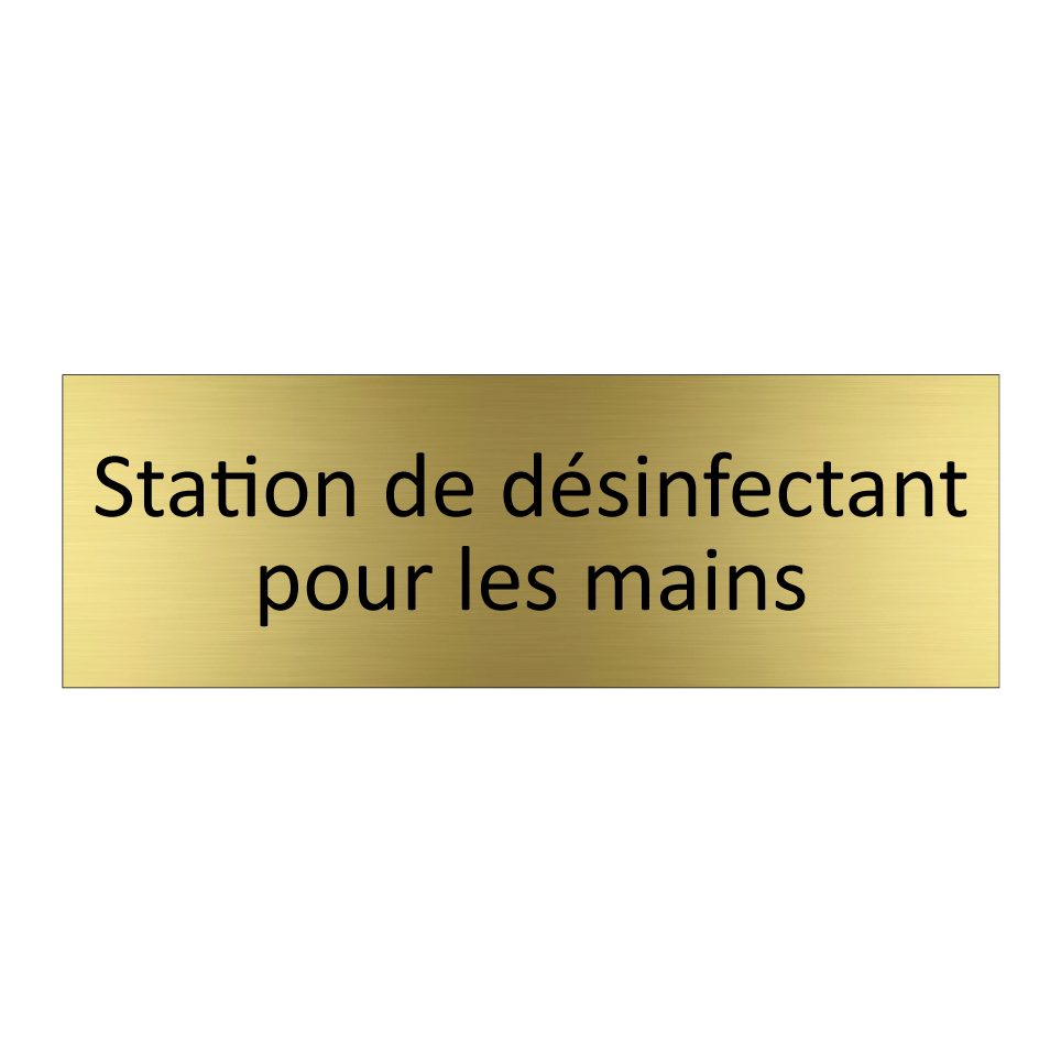 Station de désinfectant pour les mains
