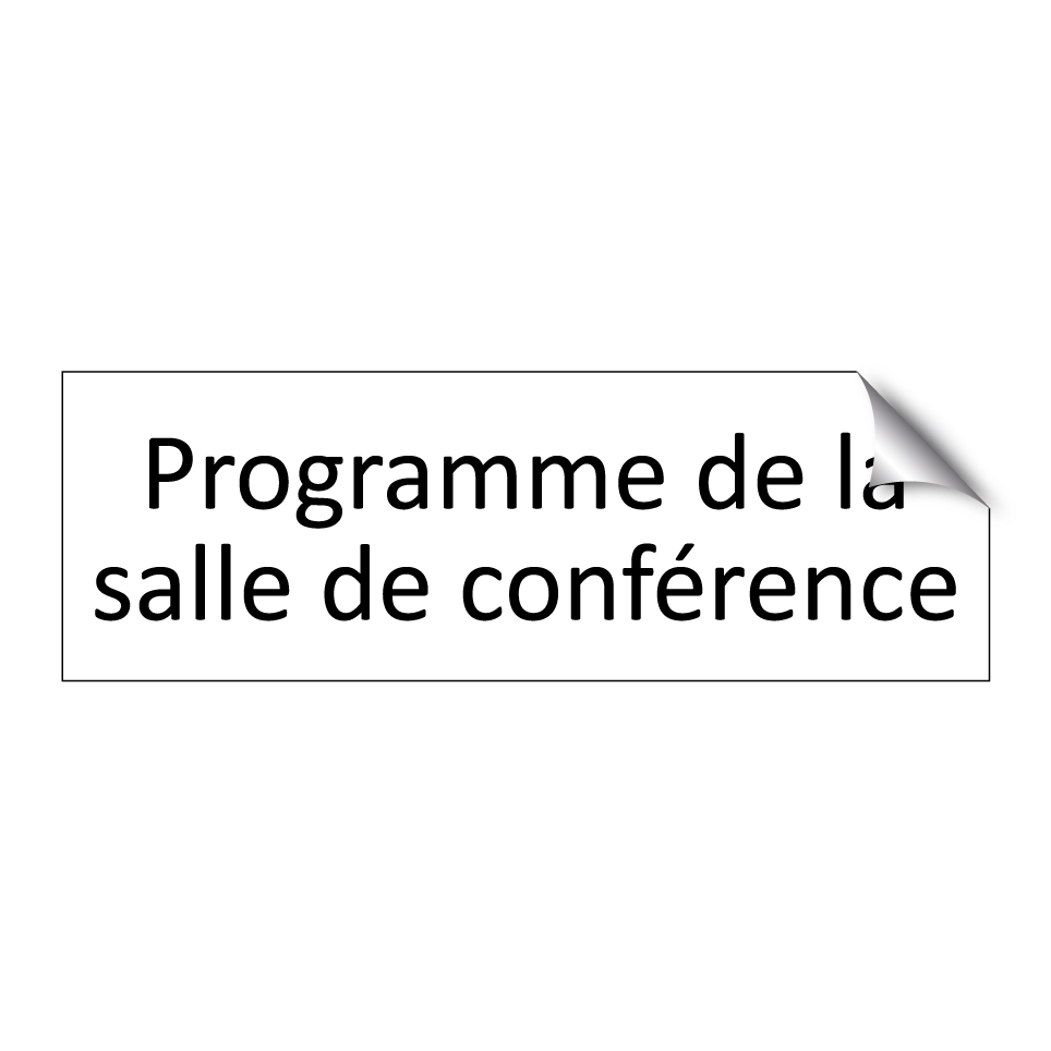 Programme de la salle de conférence