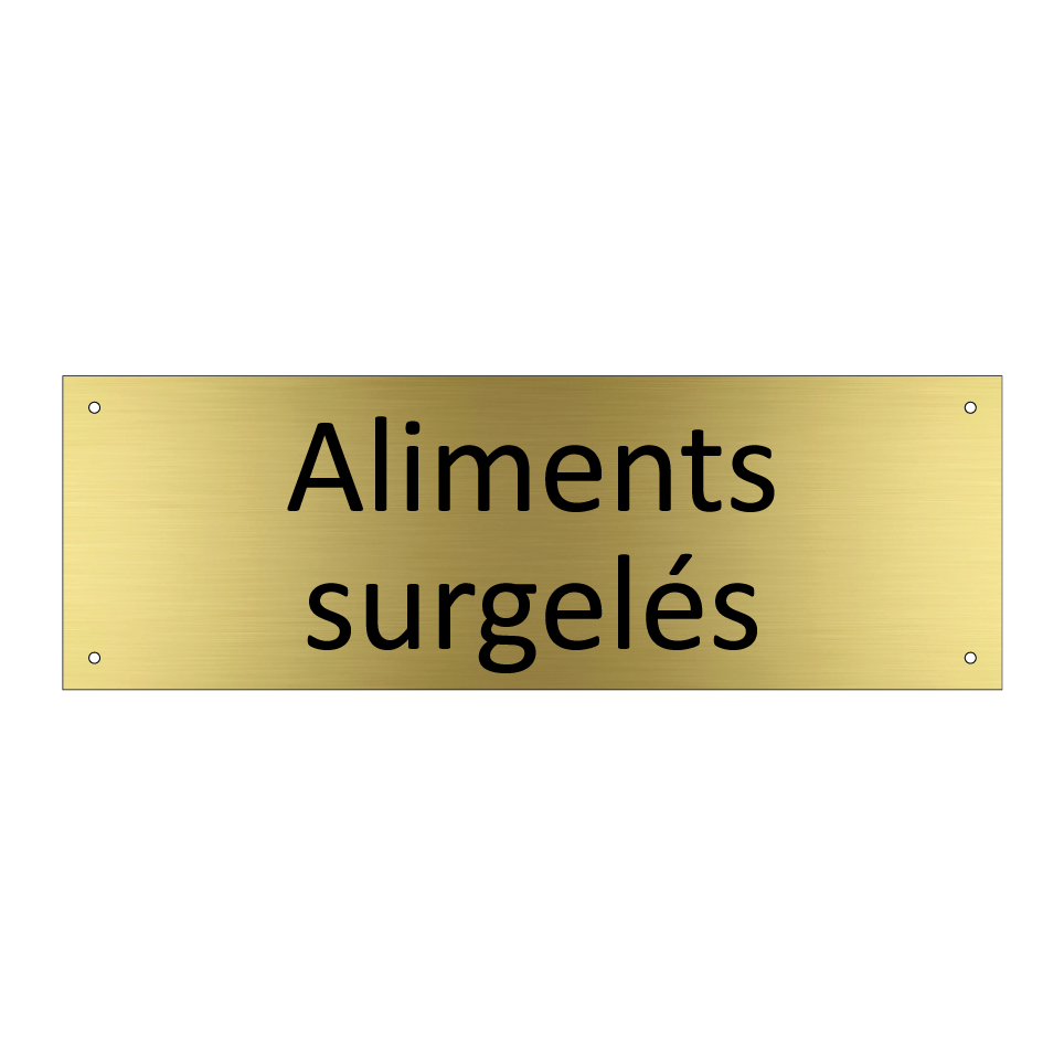 Aliments surgelés