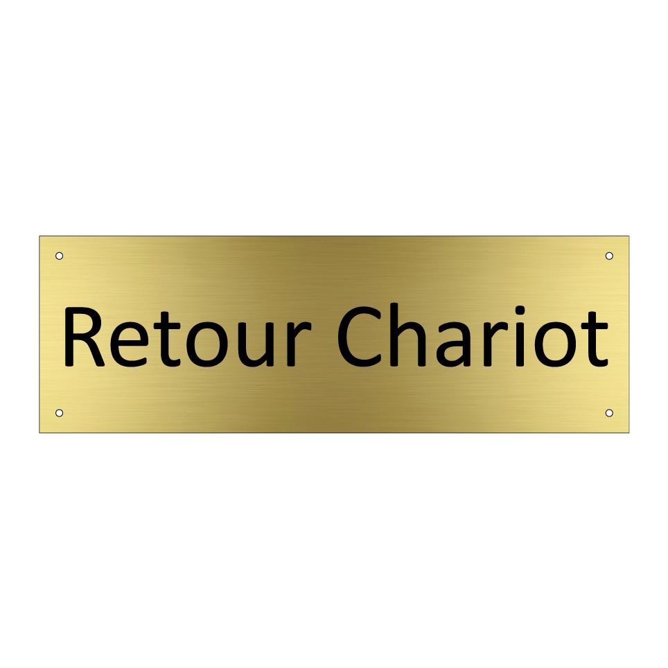Retour Chariot