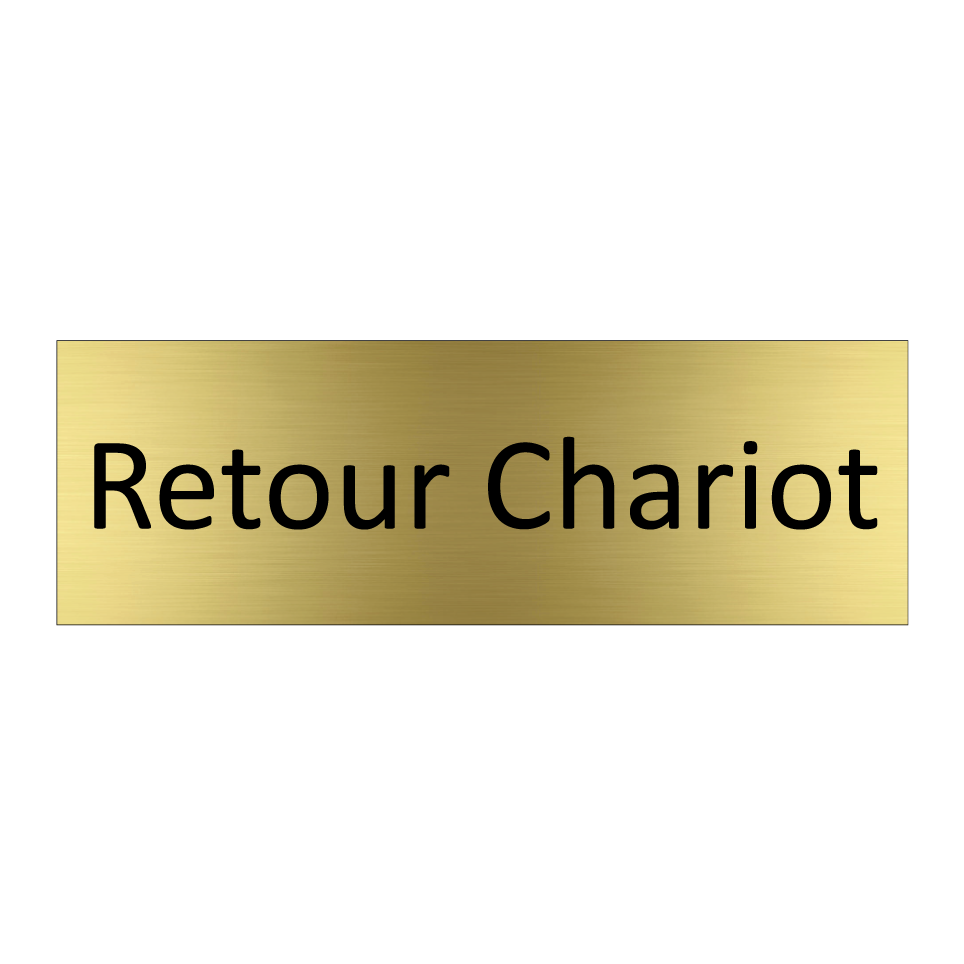 Retour Chariot