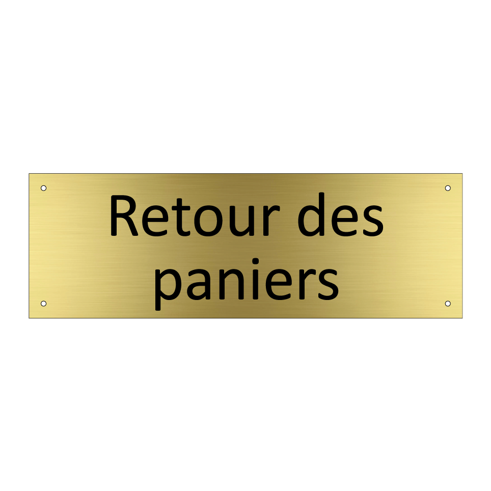 Retour des paniers