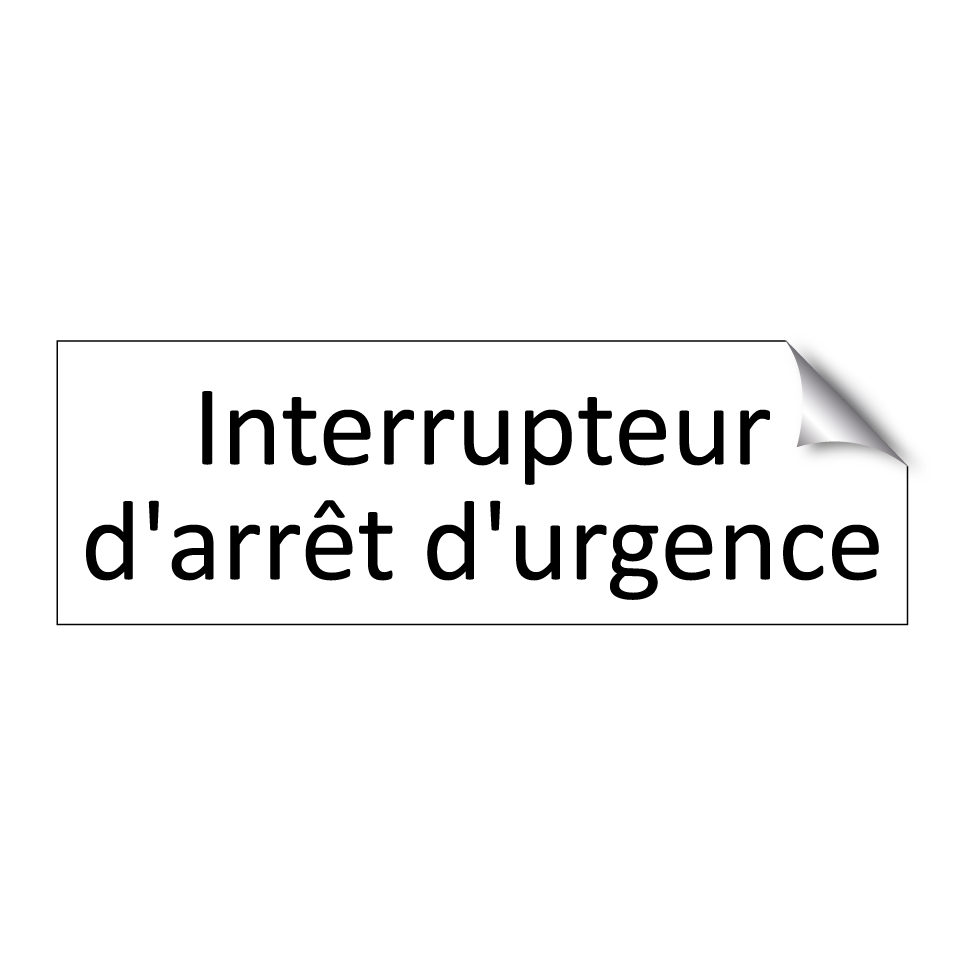 Interrupteur d'arrêt d'urgence