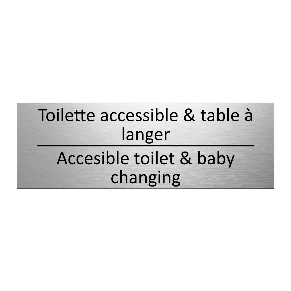 Toilette accessible & table à /.../ - Accesible toilet & baby changing /.../