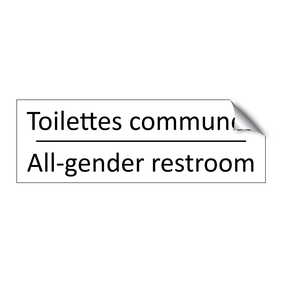 Toilettes communes - All-gender restroom
