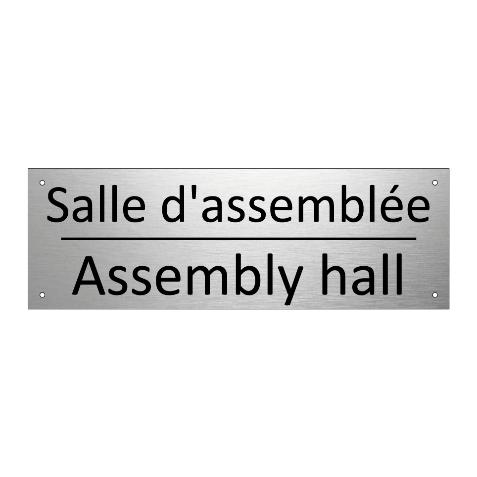 Salle d'assemblée - Assembly hall