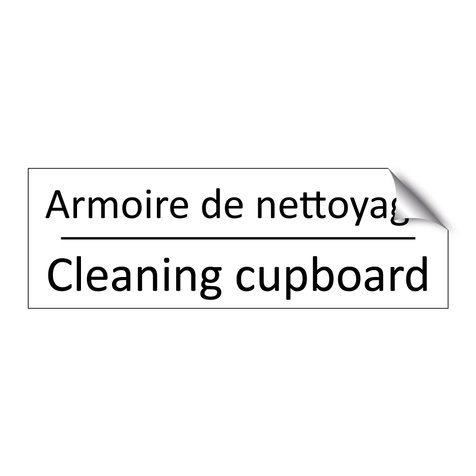 Armoire de nettoyage - Cleaning cupboard