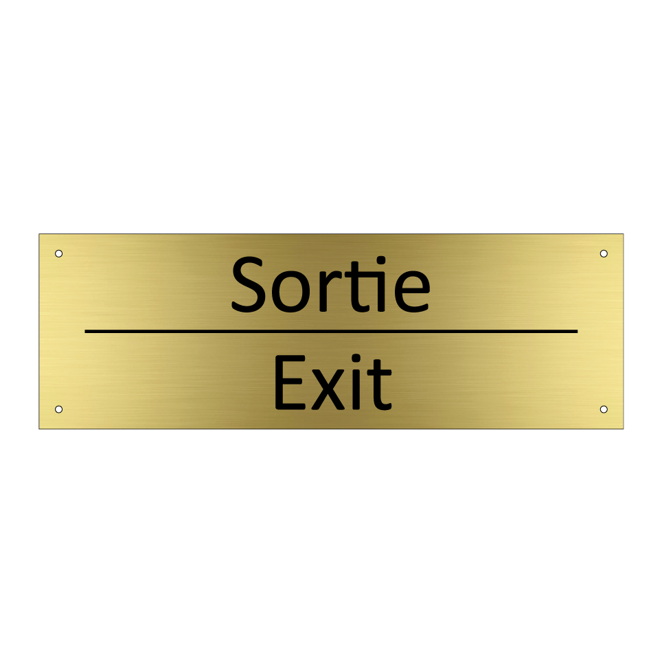 Sortie - Exit