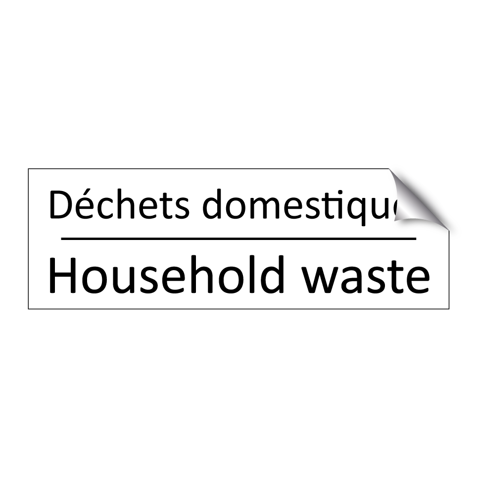 Déchets domestiques - Household waste