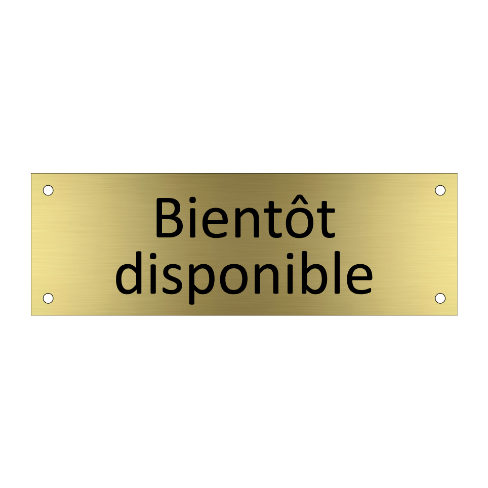 Bientôt disponible
