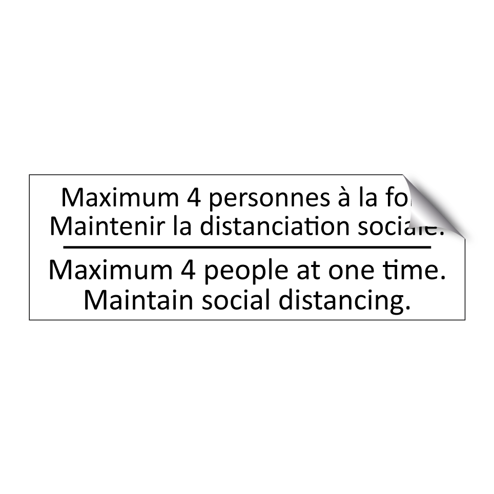 Maximum 4 personnes à la fois. /.../ - Maximum 4 people at one time. /.../
