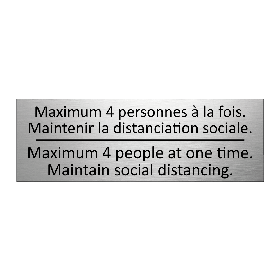 Maximum 4 personnes à la fois. /.../ - Maximum 4 people at one time. /.../