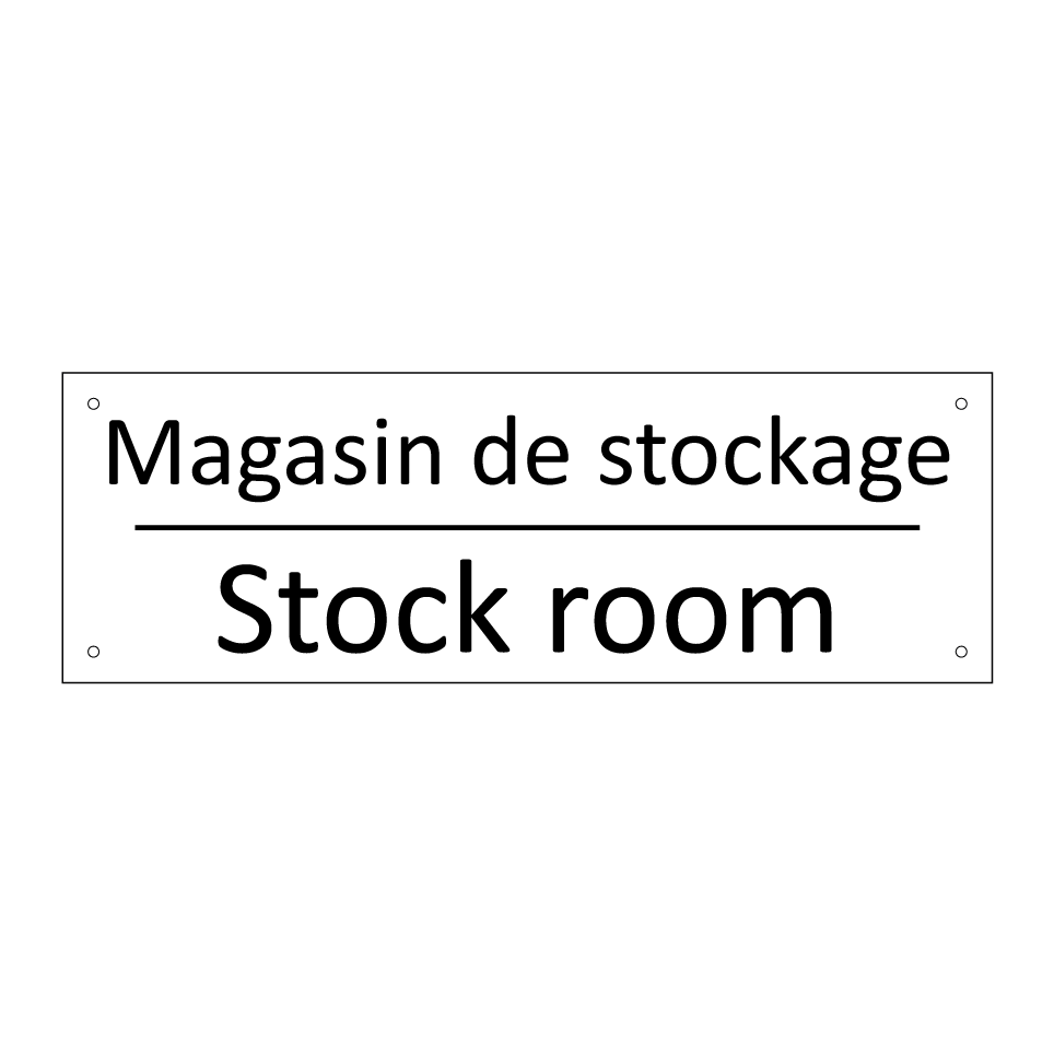 Magasin de stockage - Stock room