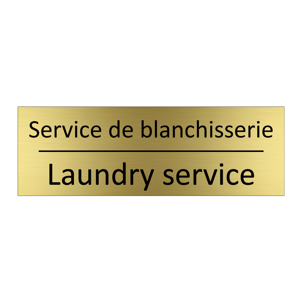 Service de blanchisserie - Laundry service