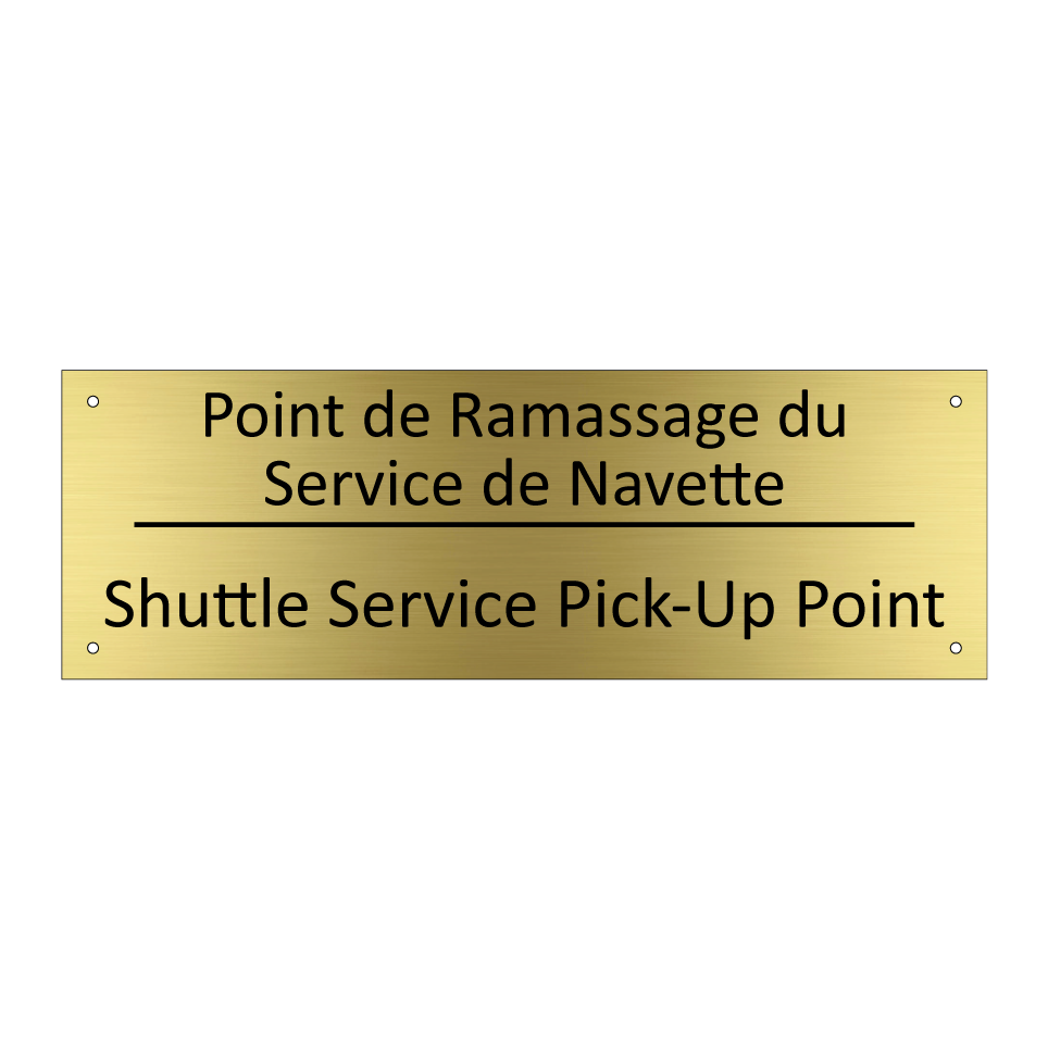 Point de Ramassage du Service /.../ - Shuttle Service Pick-Up Point