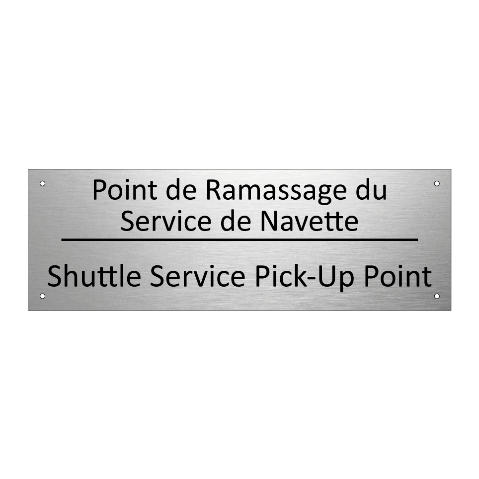 Point de Ramassage du Service /.../ - Shuttle Service Pick-Up Point