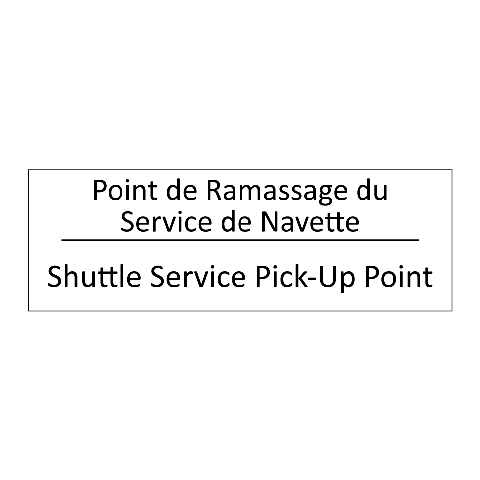 Point de Ramassage du Service /.../ - Shuttle Service Pick-Up Point