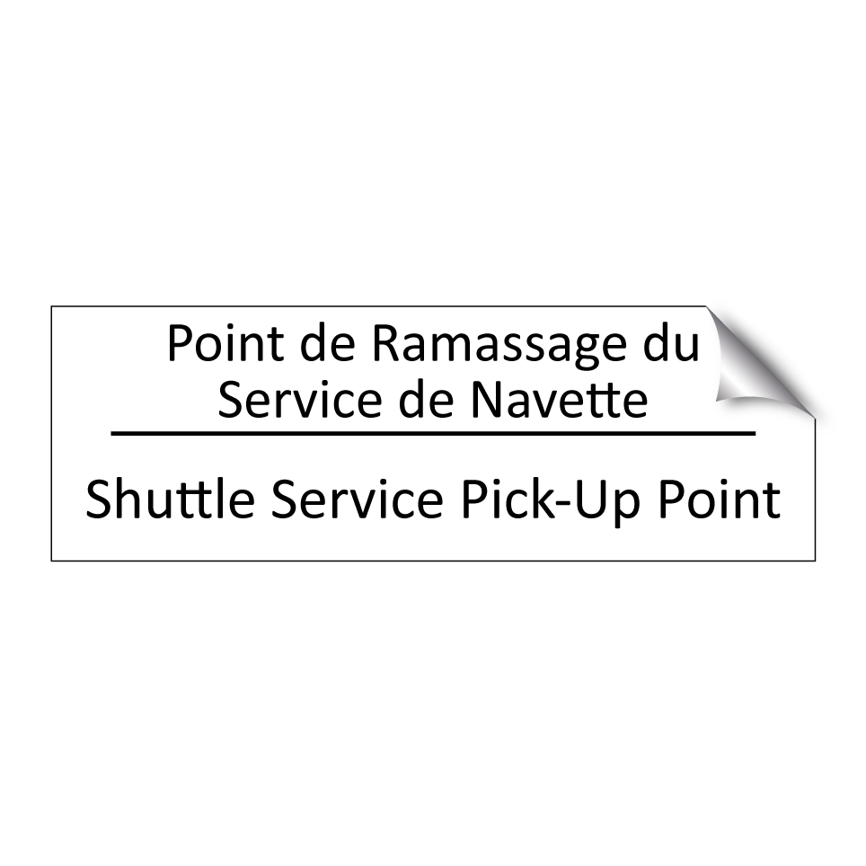 Point de Ramassage du Service /.../ - Shuttle Service Pick-Up Point