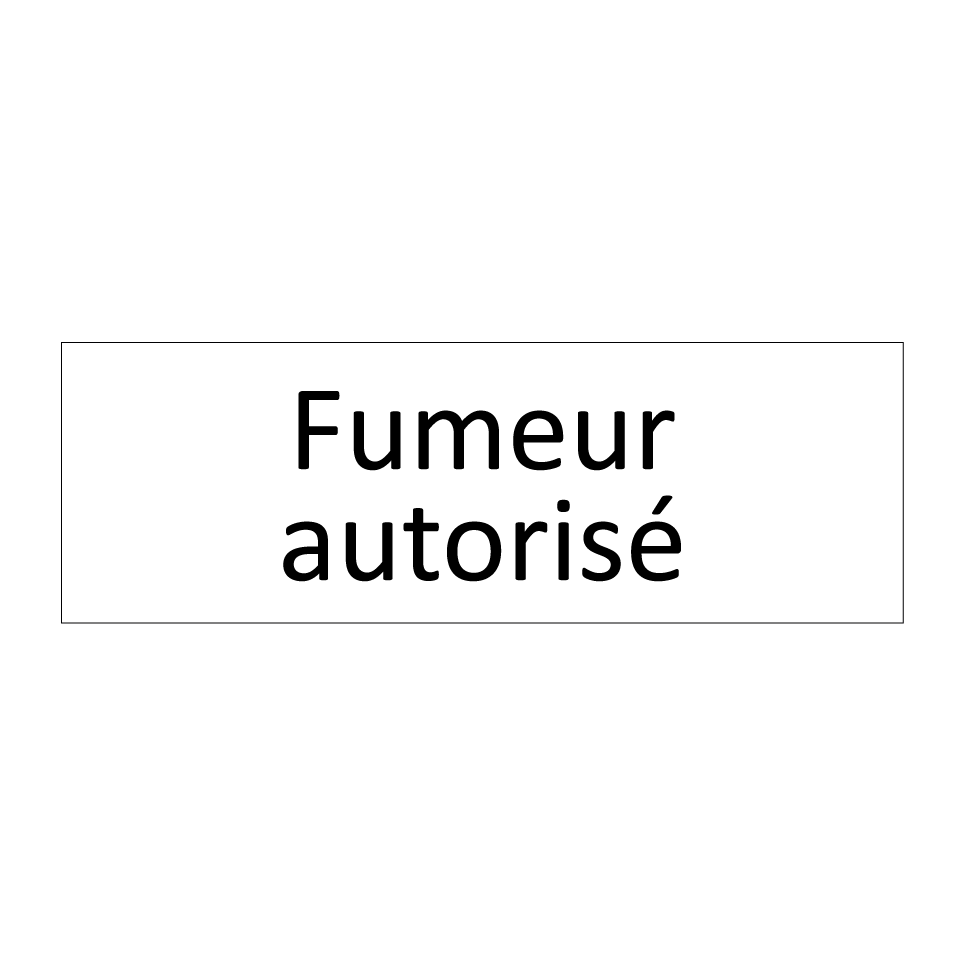 Fumeur autorisé