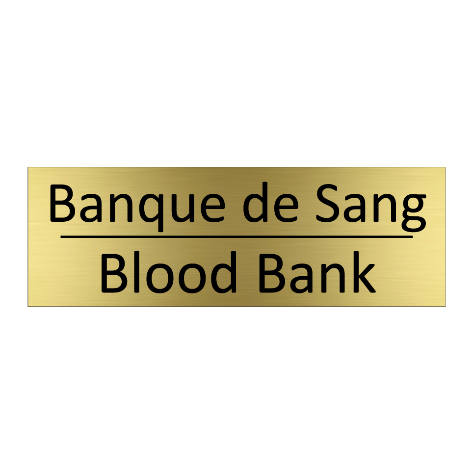Banque de Sang - Blood Bank