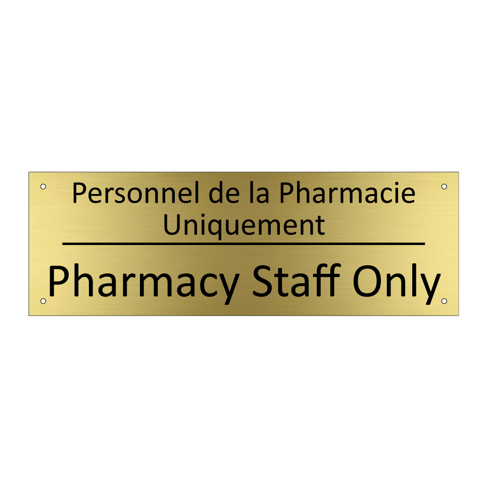 Personnel de la Pharmacie Uniquement /.../ - Pharmacy Staff Only