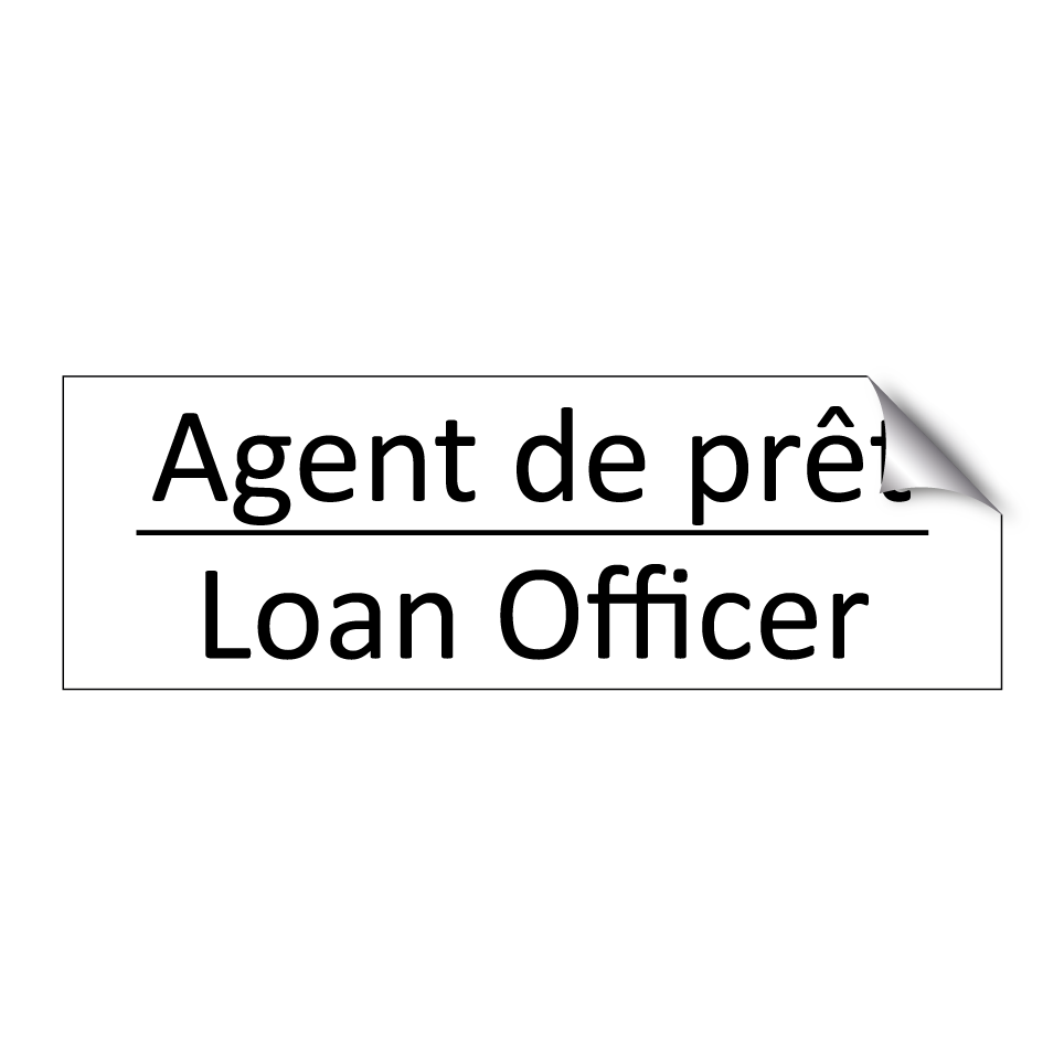 Agent de prêt - Loan Officer