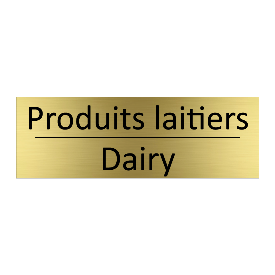 Produits laitiers - Dairy