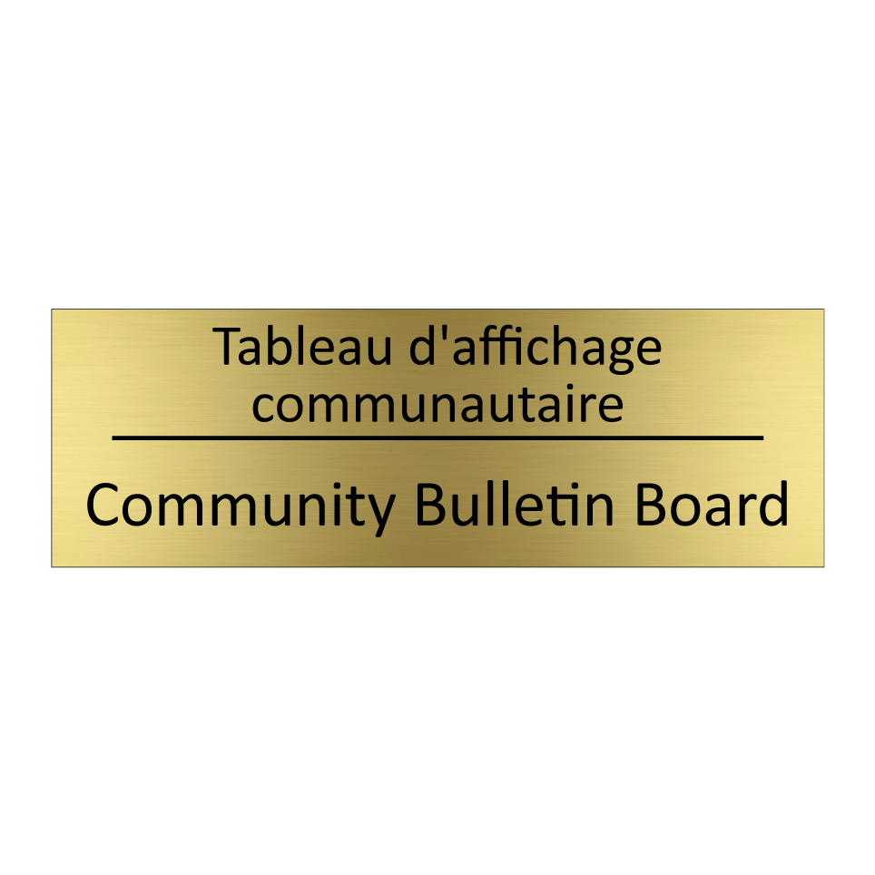 Tableau d'affichage communautaire /.../ - Community Bulletin Board