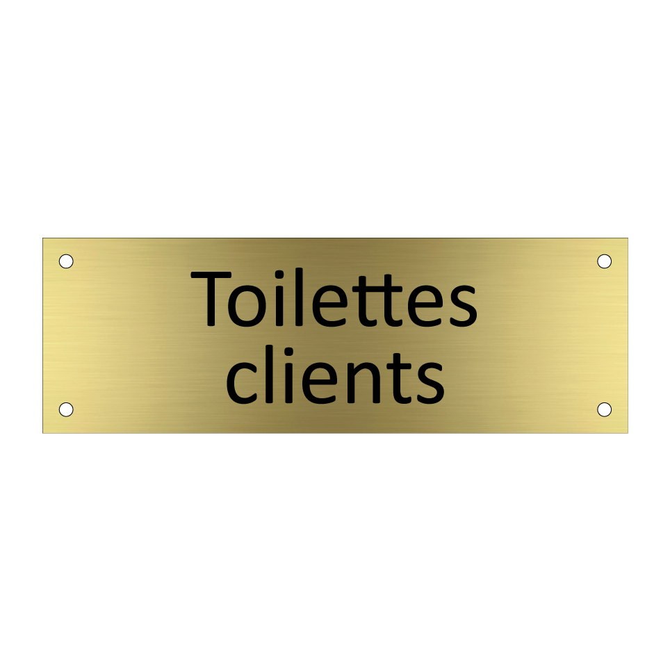 Toilettes clients