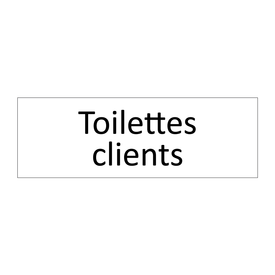Toilettes clients
