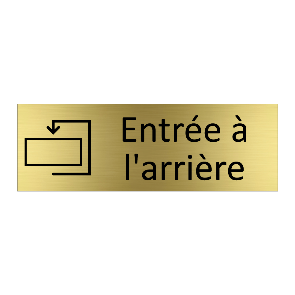 Entrée à l'arrière