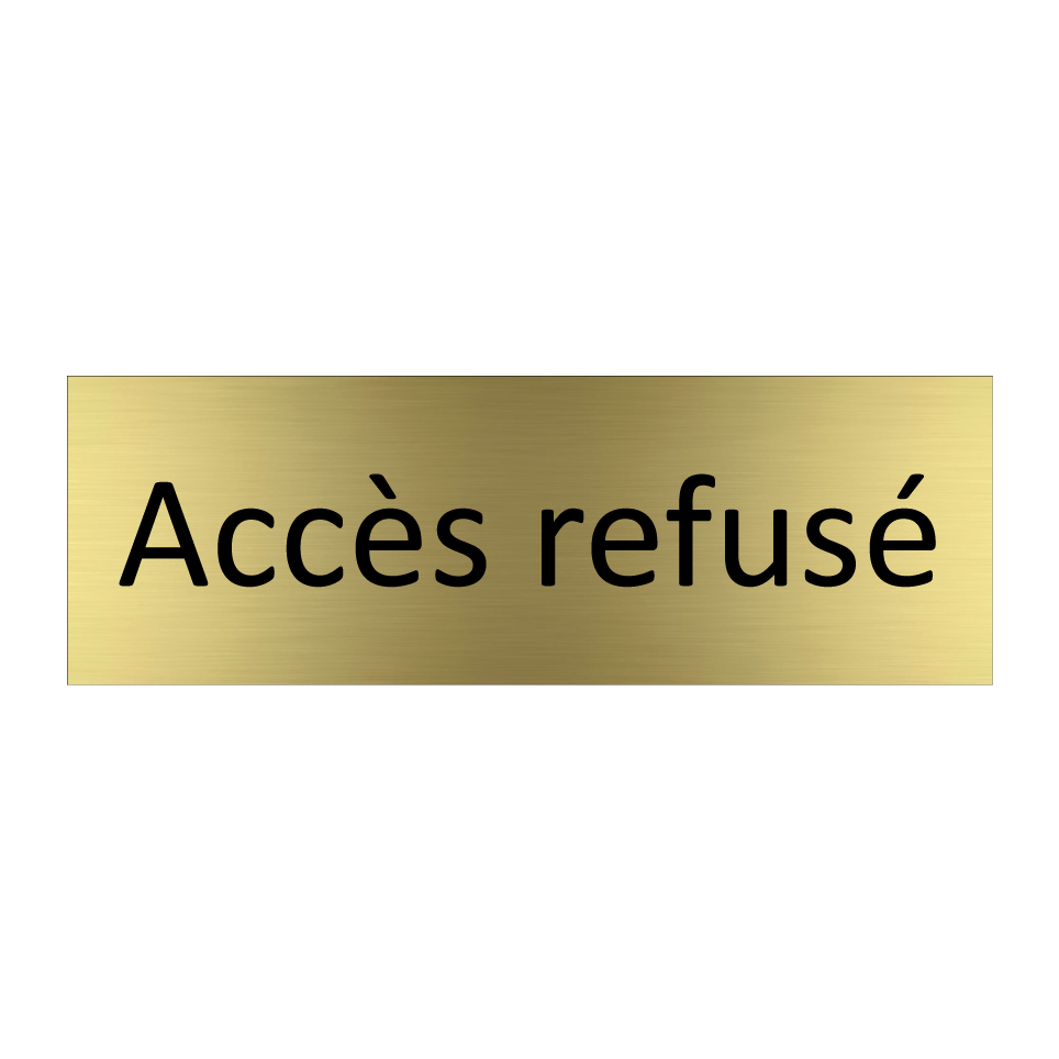 Accès refusé