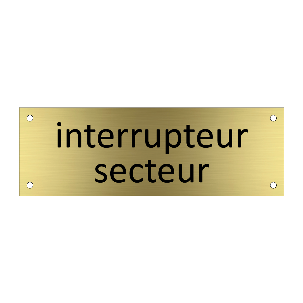 Interrupteur secteur