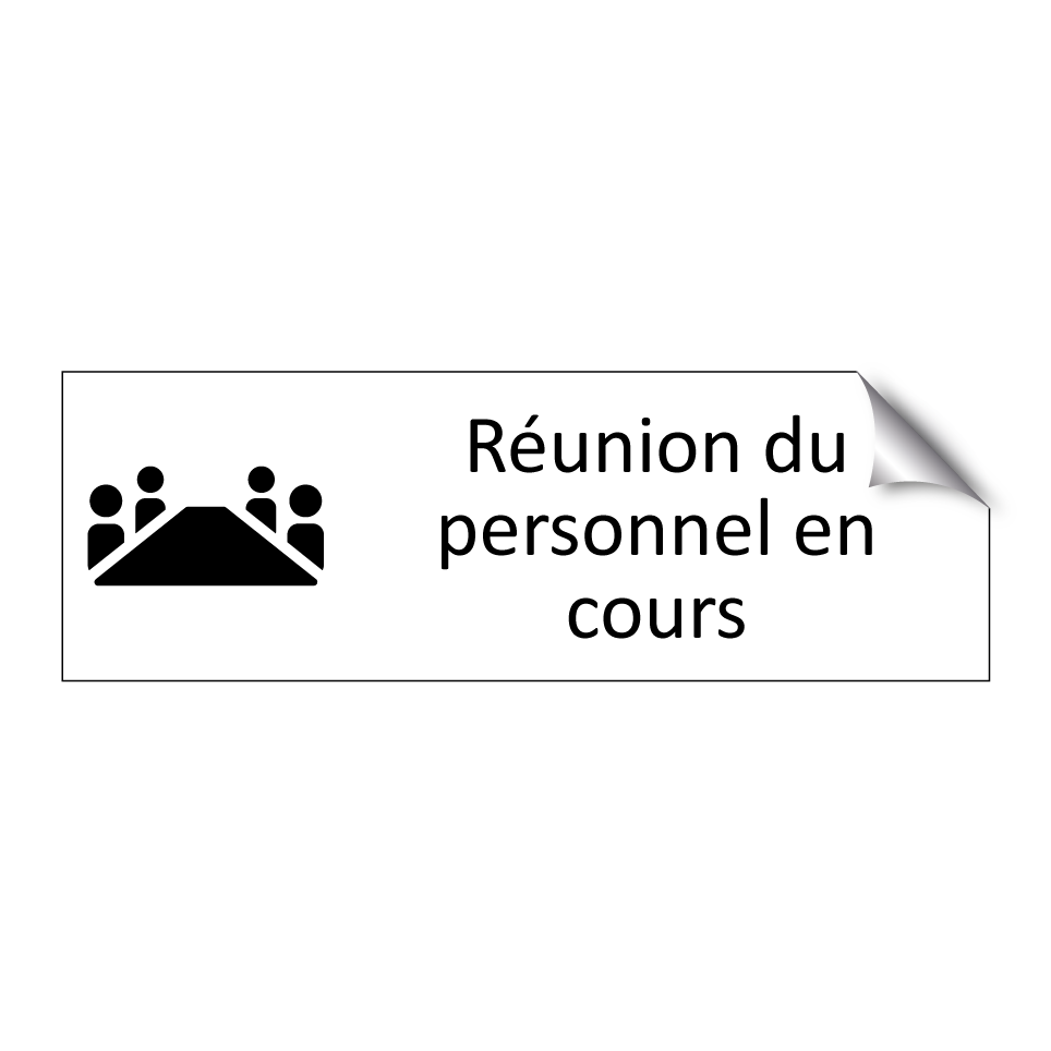Réunion du personnel en cours