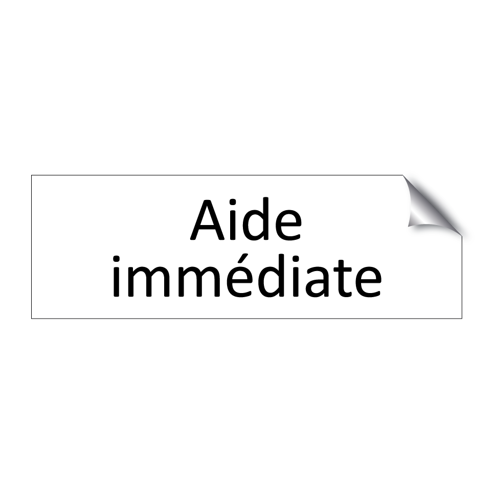 Aide immédiate