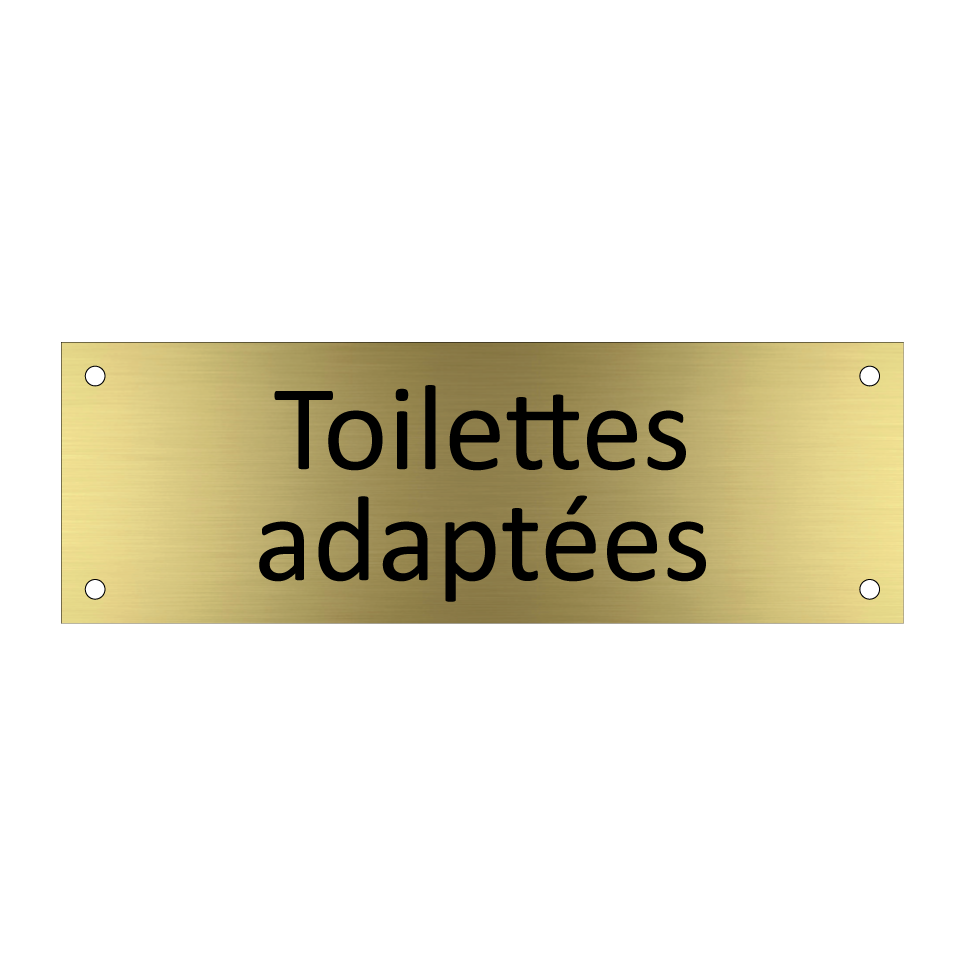 Toilettes adaptées