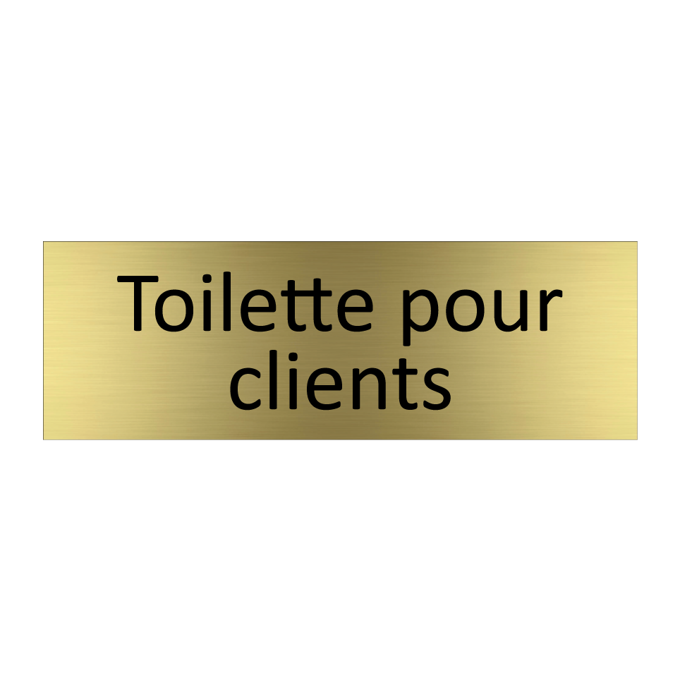 Toilette pour clients