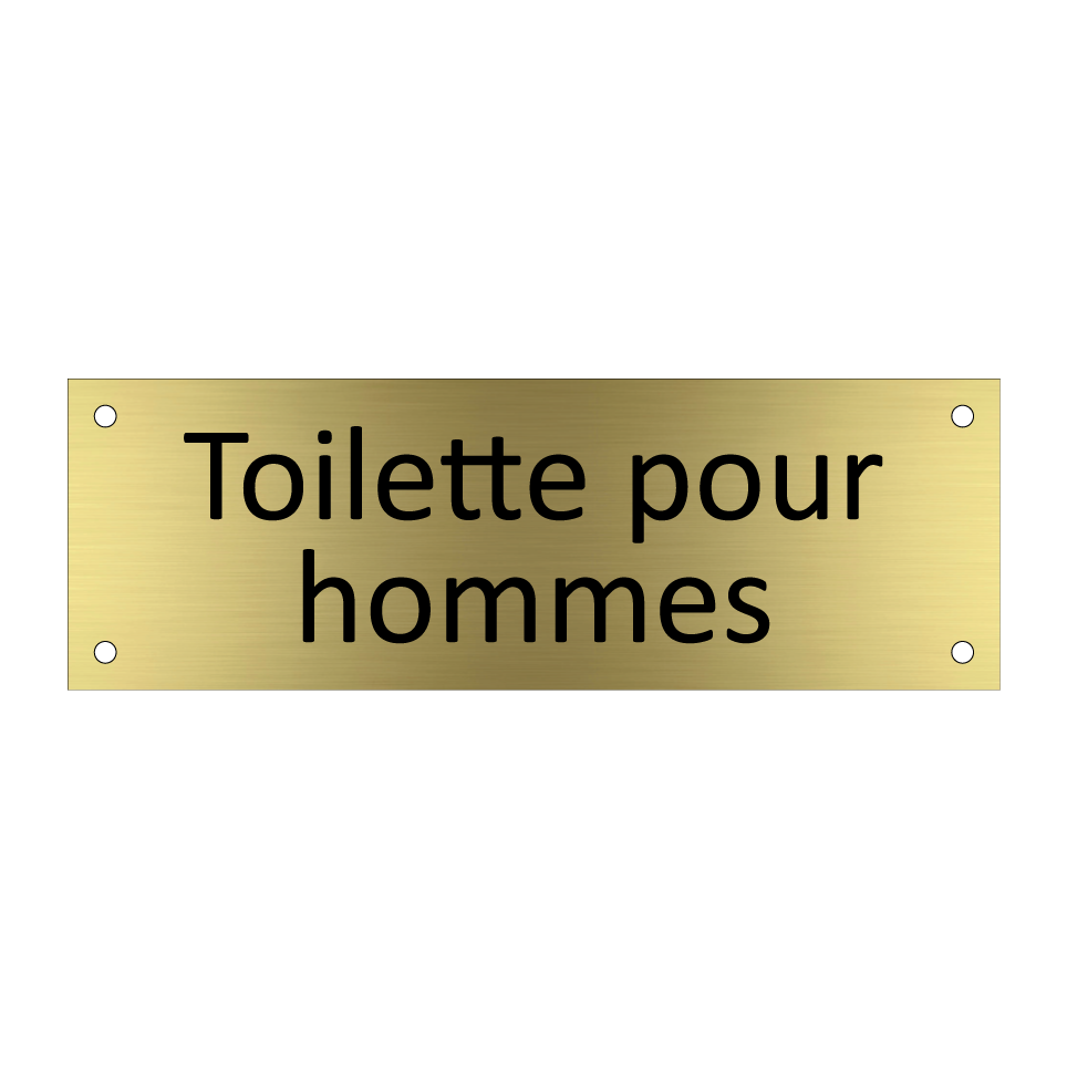 Toilette pour hommes