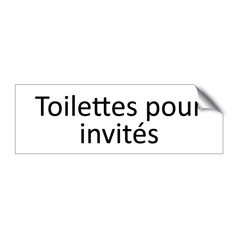 Toilettes pour invités