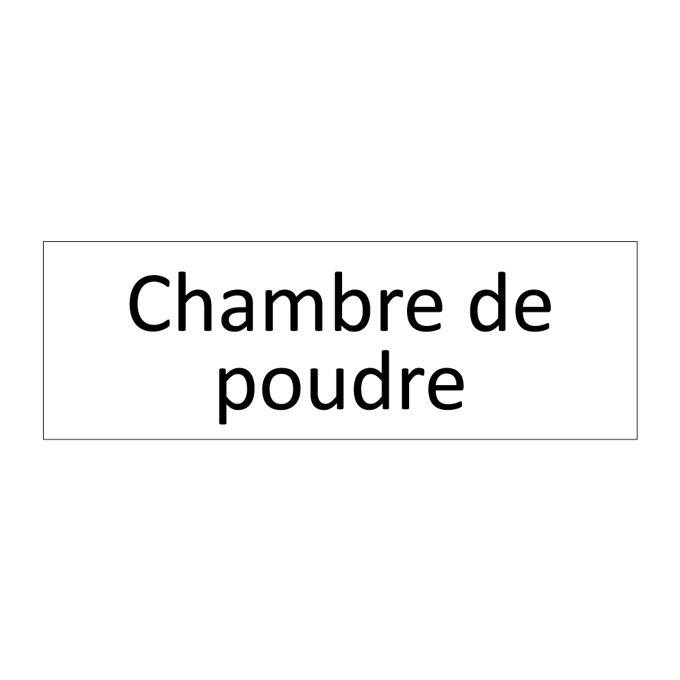 Chambre de poudre