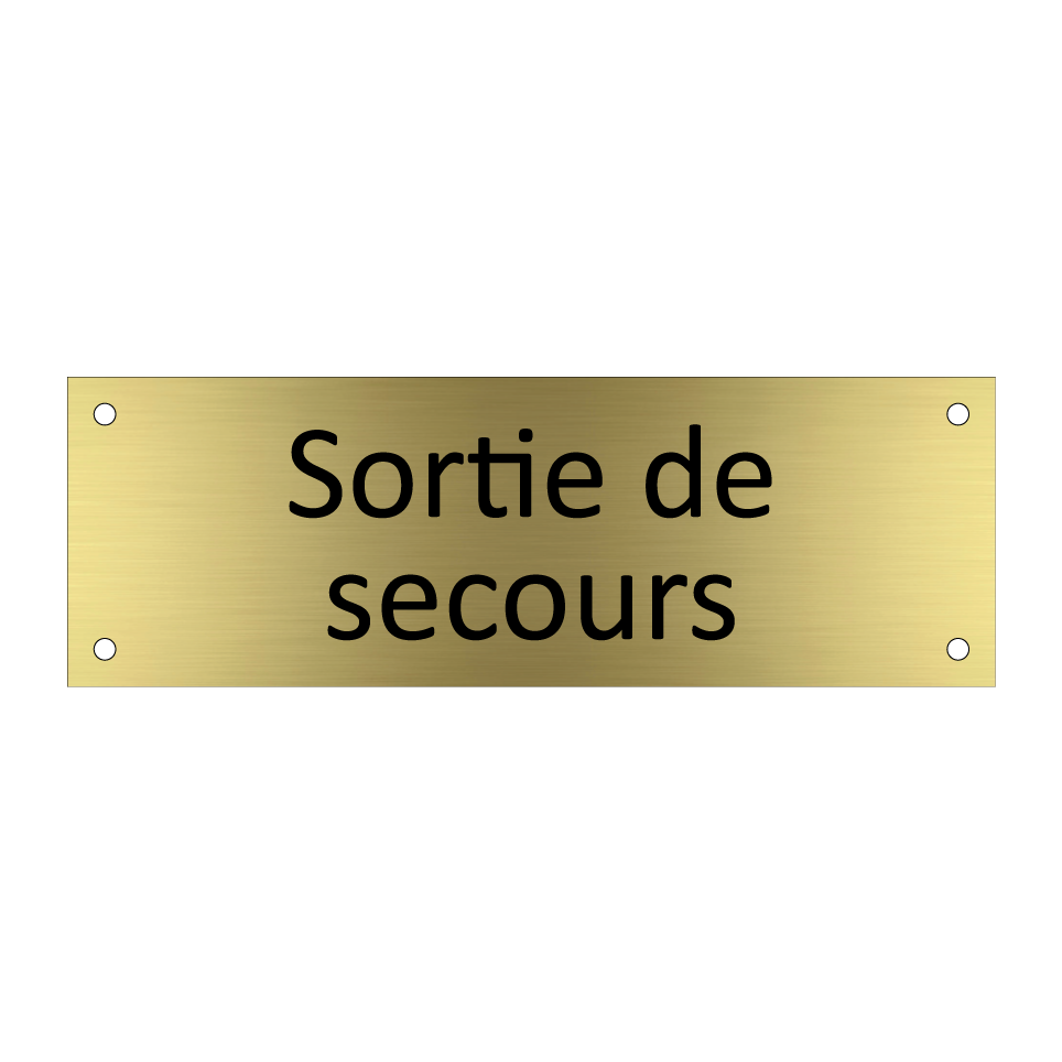 Sortie de secours