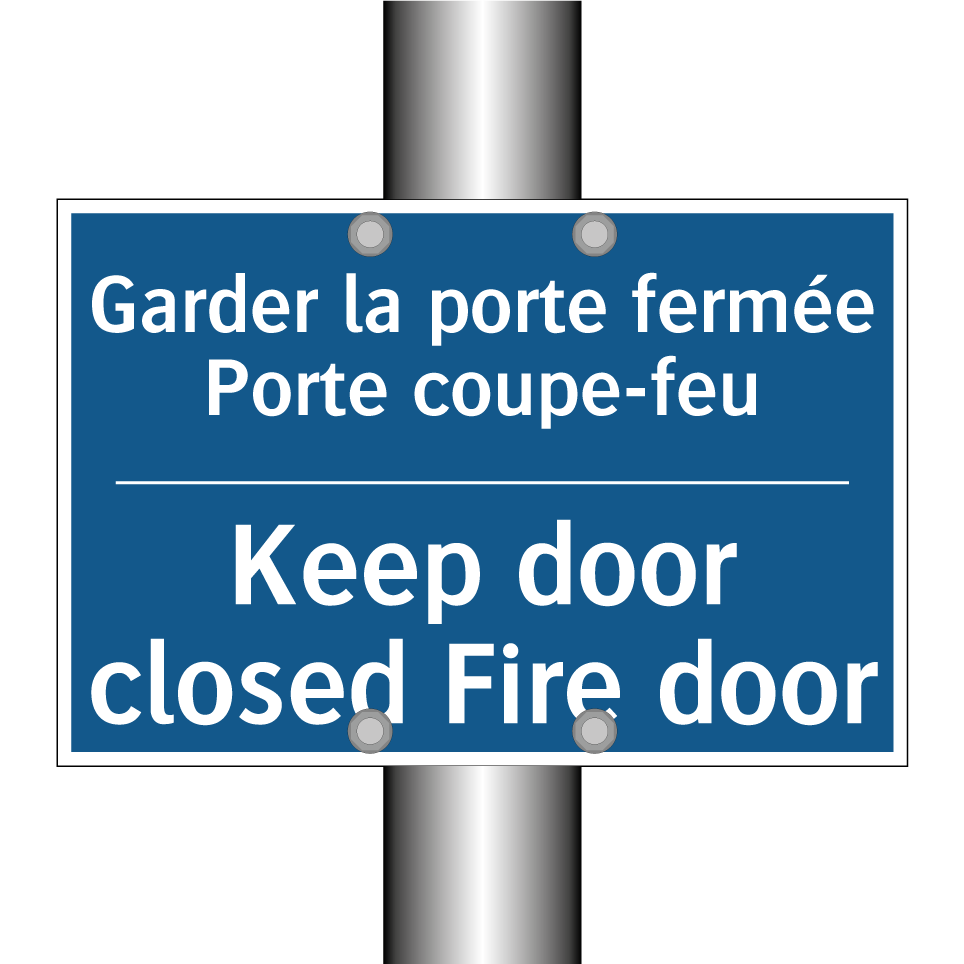 Garder la porte fermée Porte coupe-feu /.../ - Keep door closed Fire door