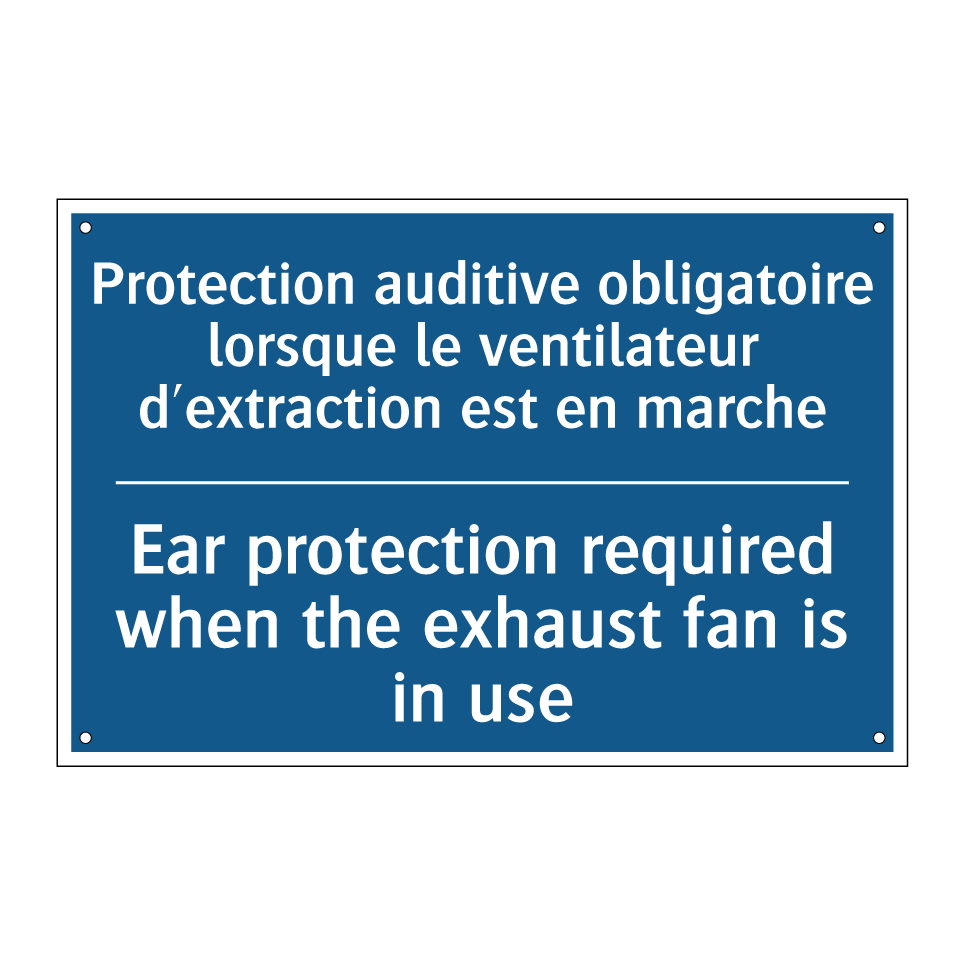 Protection auditive obligatoire /.../ - Ear protection required when the /.../