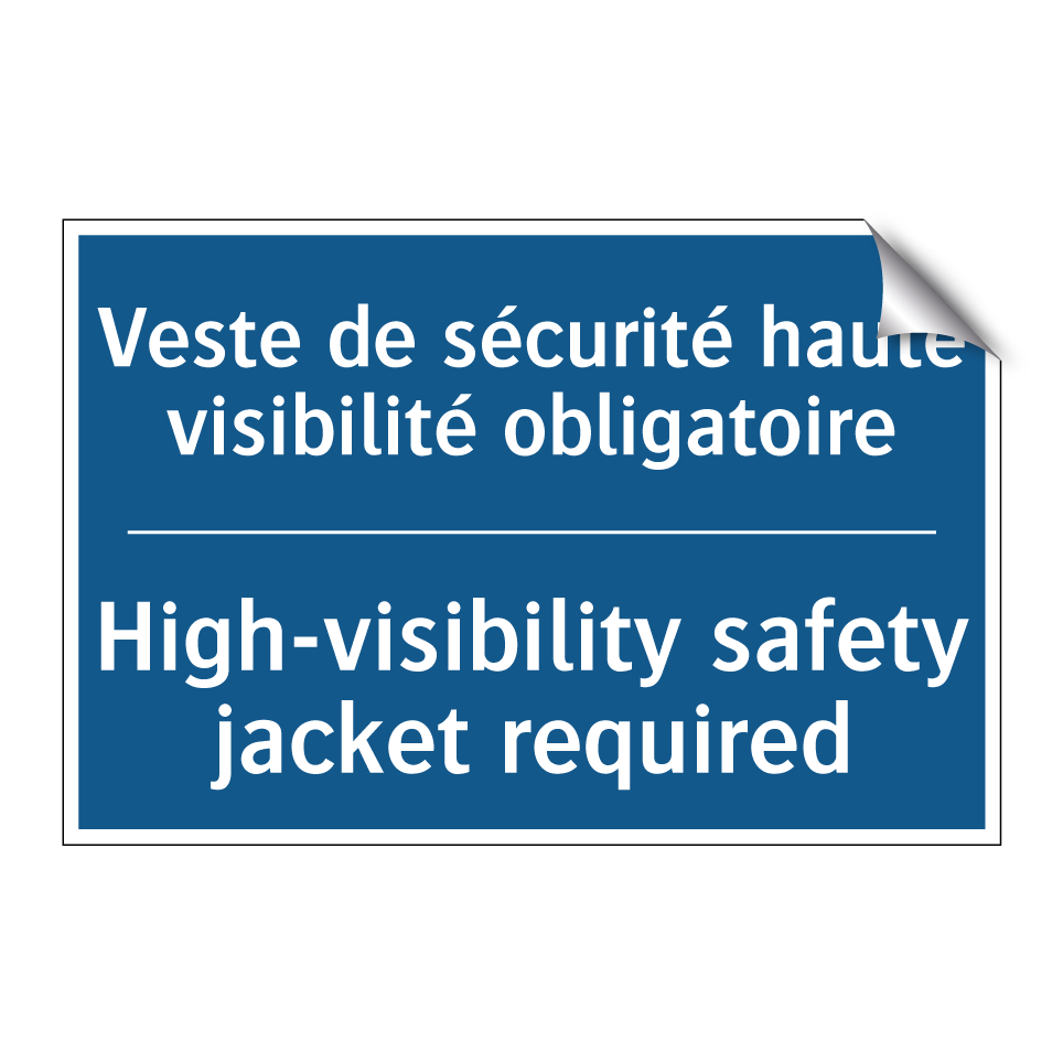 Veste de sécurité haute visibilité /.../ - High-visibility safety jacket /.../