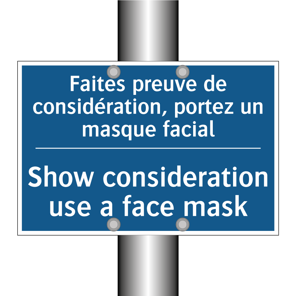 Faites preuve de considération, /.../ - Show consideration use a face /.../