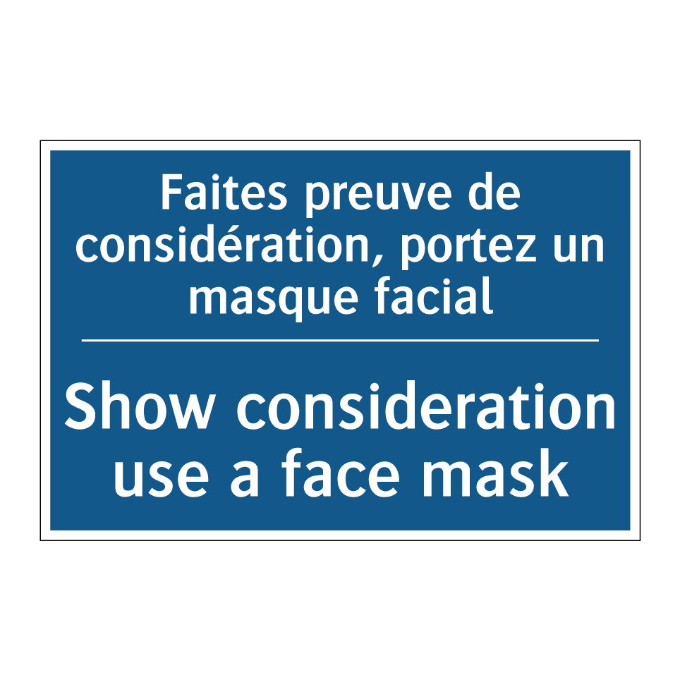 Faites preuve de considération, /.../ - Show consideration use a face /.../