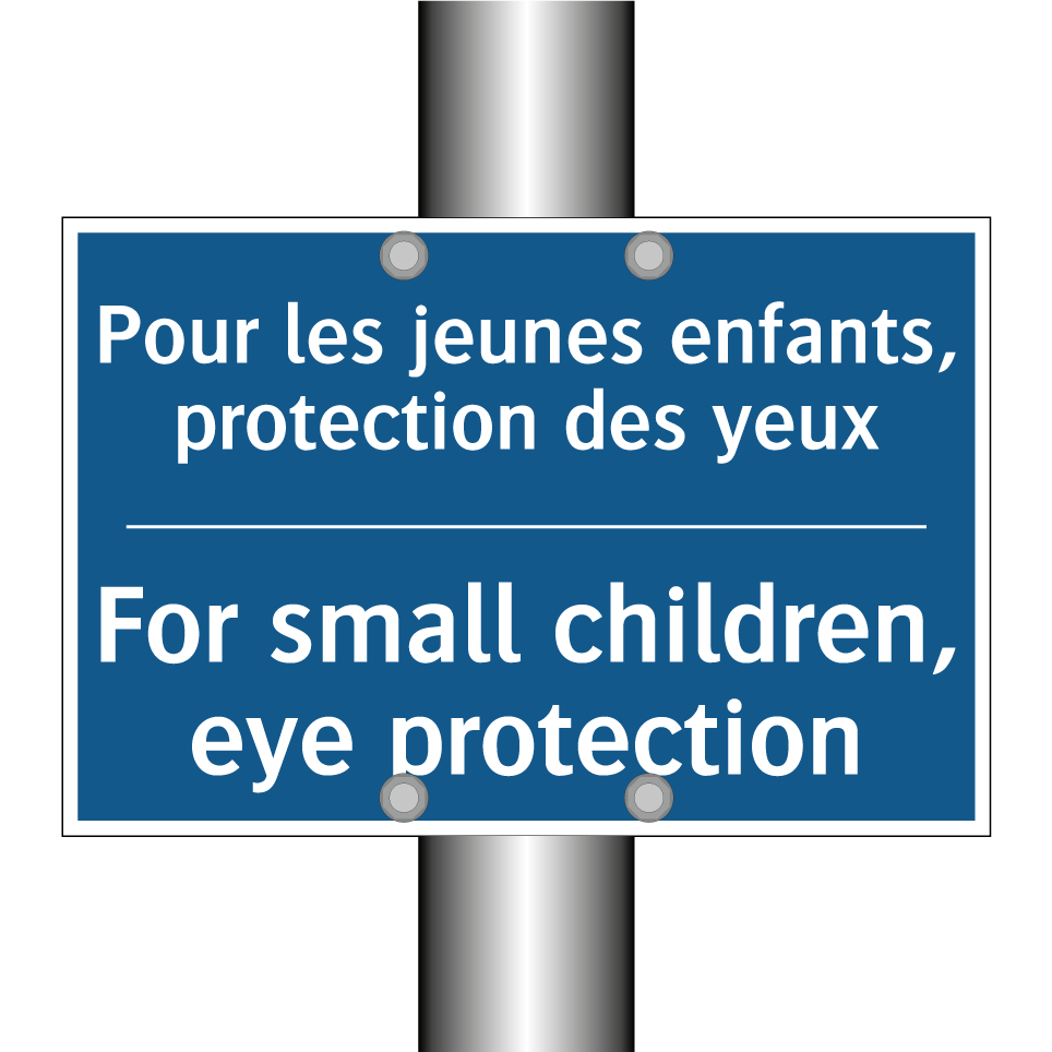 Pour les jeunes enfants, protection /.../ - For small children, eye protection /.../
