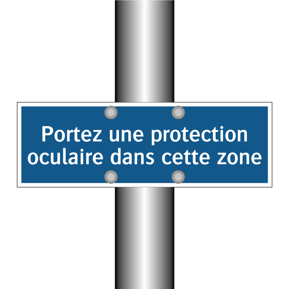 Portez une protection oculaire dans cette zone