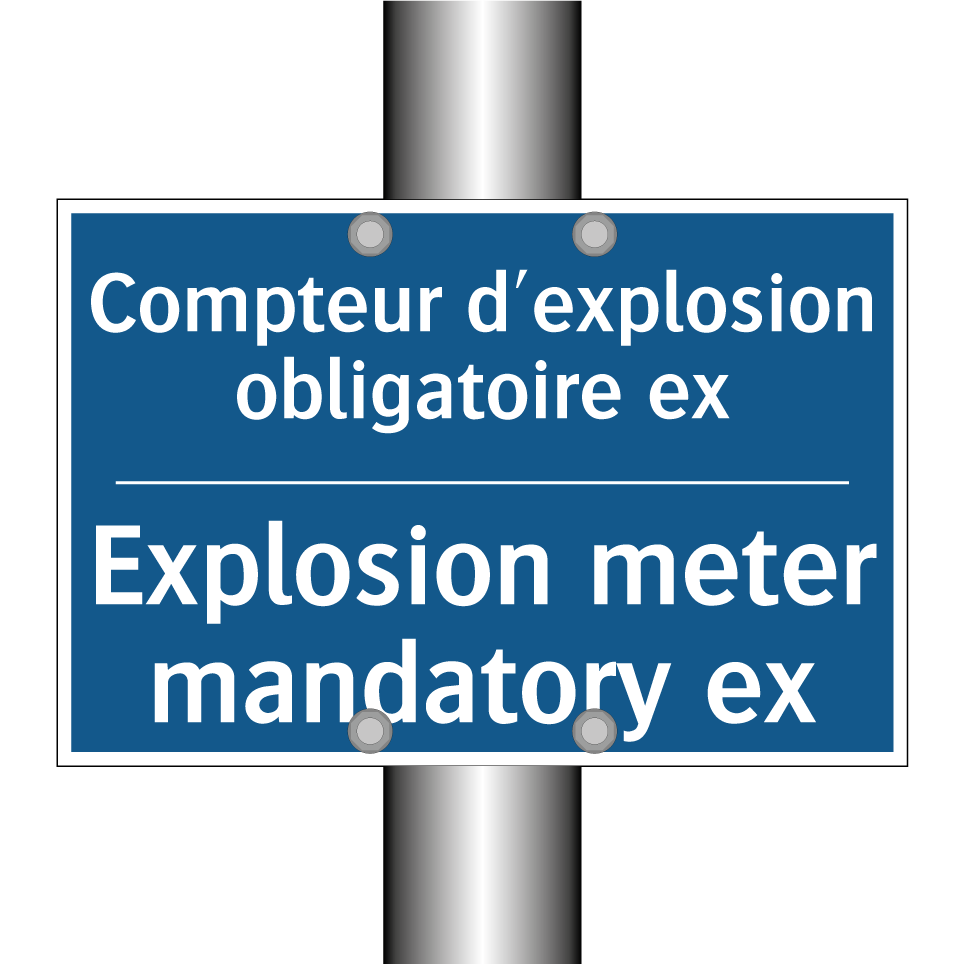 Compteur d'explosion obligatoire /.../ - Explosion meter mandatory ex