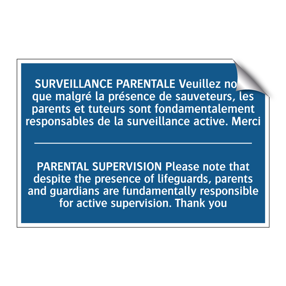 SURVEILLANCE PARENTALE Veuillez /.../ - PARENTAL SUPERVISION Please note /.../
